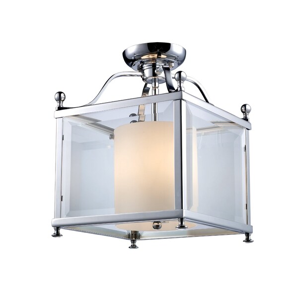 Z-Lite Fairview 3 Light Semi Flush Mount, Chrome 176-3SF-M - main